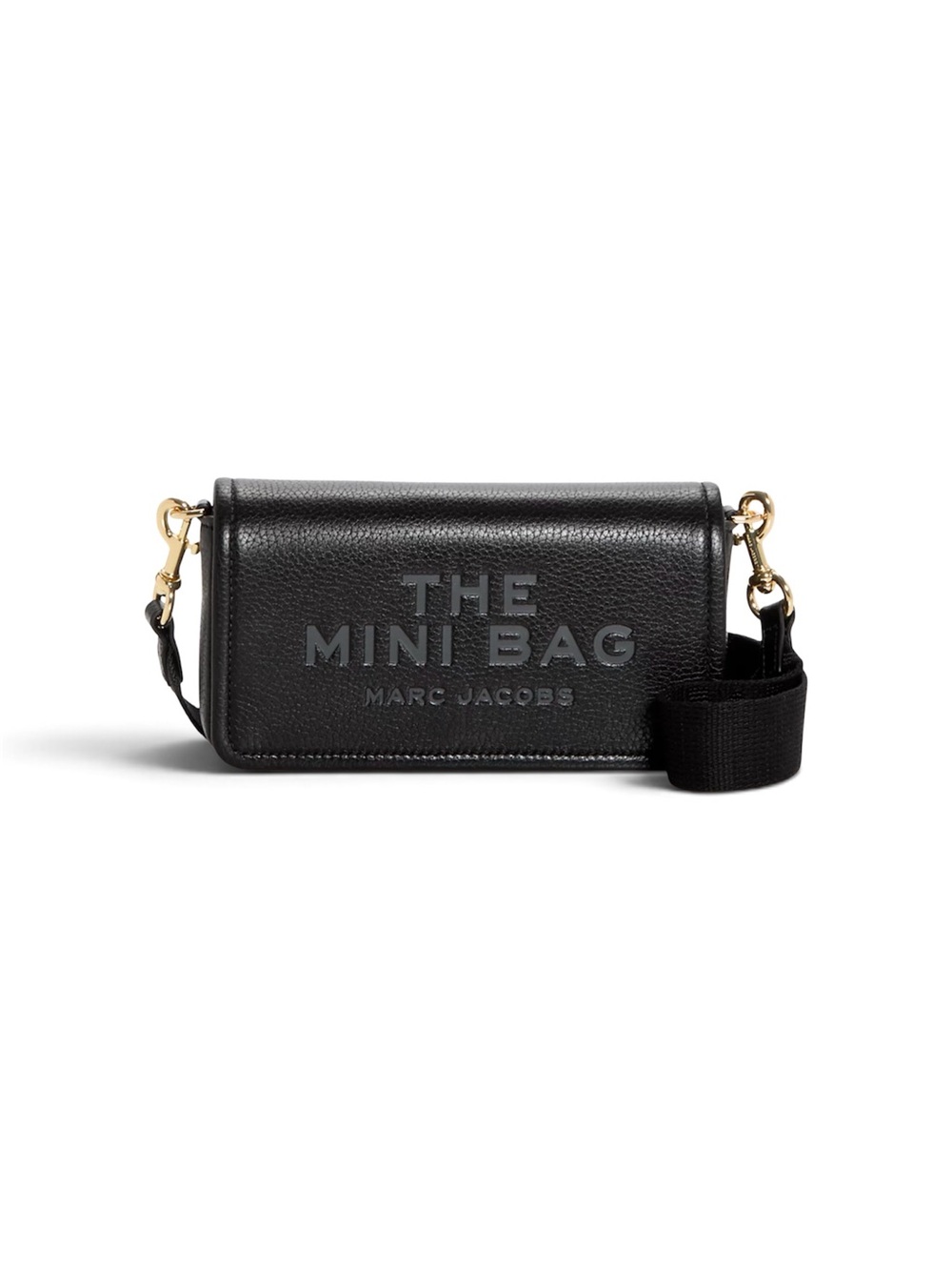 Marc Jacobs Black The Mini Bag with Gold-Tone Hardware